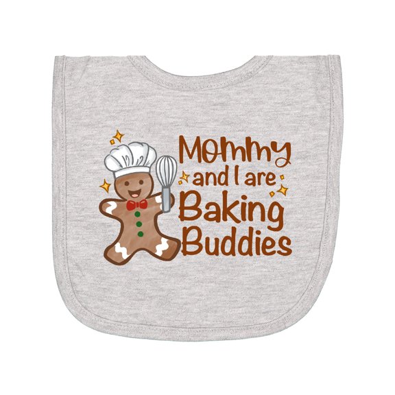 Inktastic Mommy and I Are Baking Buddies Newborn Bib