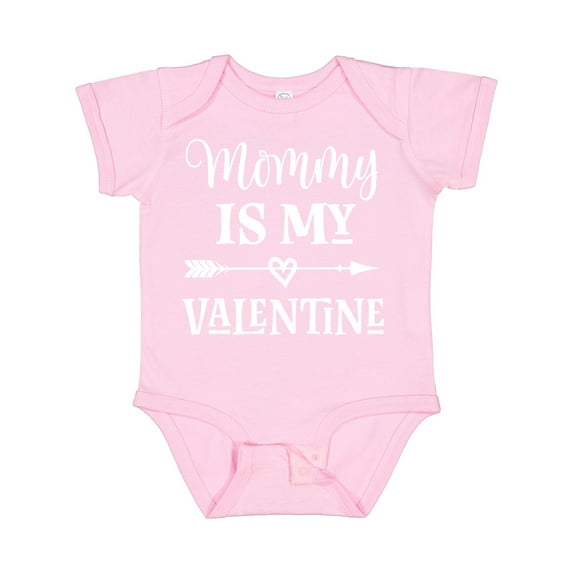 Inktastic Mommy is My Valentine Boys Boys Baby Bodysuit