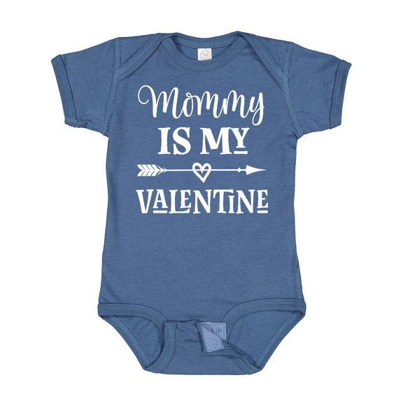 Inktastic Mommy is My Valentine Boys Boys Baby Bodysuit