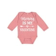 thumbnail image 1 of Inktastic Mommy is My Valentine Boys Boys Long Sleeve Baby Bodysuit, 1 of 5