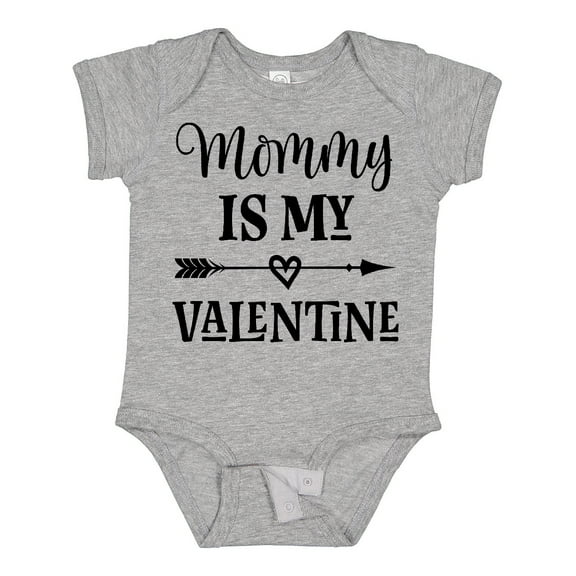 Inktastic Mommy is My Valentine Boys or Girls Baby Bodysuit