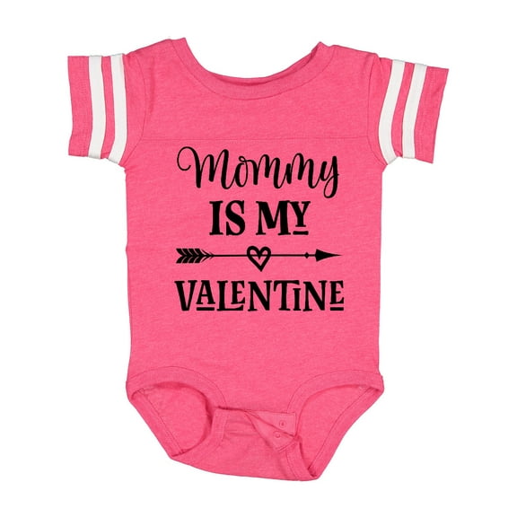 Inktastic Mommy is My Valentine Boys or Girls Baby Bodysuit