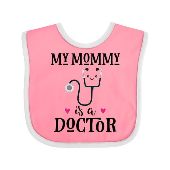 Inktastic Mommy is a Doctor Baby Girls Baby Bib