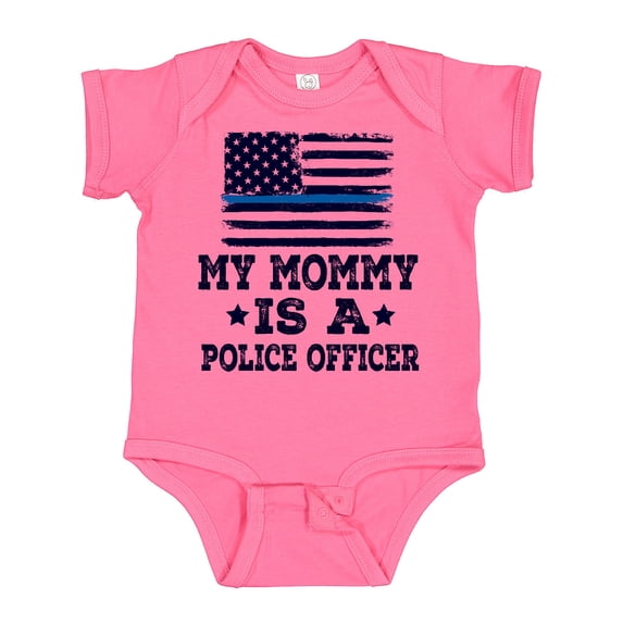 Inktastic Mommy is a Police Officer Law Enforcement Boys or Girls Baby Bodysuit