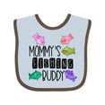thumbnail image 1 of Inktastic Mommy's Fishing Buddy with Colorful Fish Boys or Girls Baby Bib, 1 of 4