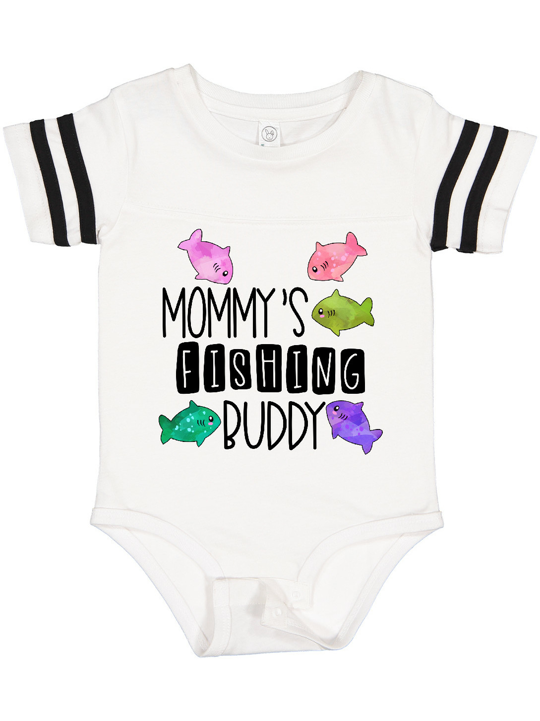 Inktastic Mommy's Fishing Buddy with Colorful Fish Gift Baby Boy or