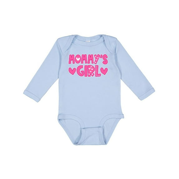 Inktastic Mommy's Girl Gift Girls Long Sleeve Baby Bodysuit