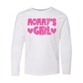 thumbnail image 1 of Inktastic Mommy's Girl Gift Long Sleeve Youth T-Shirt, 1 of 5