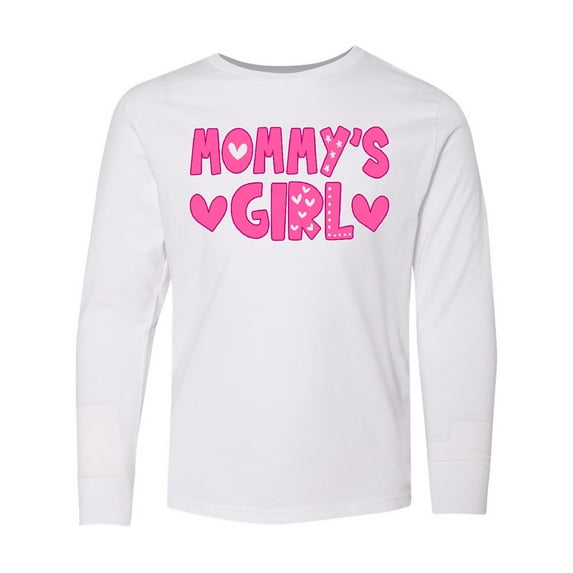 Inktastic Mommy's Girl Gift Long Sleeve Youth T-Shirt