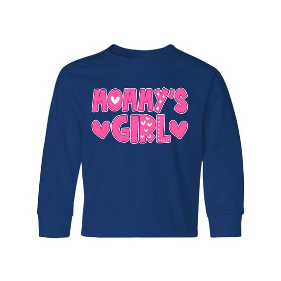 Inktastic Mommy's Girl Gift Long Sleeve Youth T-Shirt