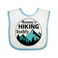 thumbnail image 1 of Inktastic Mommy's Hiking Buddy with Mountains and Trees Boys or Girls Baby Bib, 1 of 4
