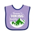 thumbnail image 1 of Inktastic Mommy's Hiking Buddy with Mountains and Trees Boys or Girls Baby Bib, 1 of 4