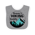 thumbnail image 1 of Inktastic Mommy's Hiking Buddy with Mountains and Trees Boys or Girls Baby Bib, 1 of 4
