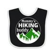 thumbnail image 1 of Inktastic Mommy's Hiking Buddy with Mountains and Trees Boys or Girls Baby Bib, 1 of 4