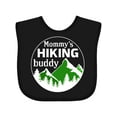 thumbnail image 1 of Inktastic Mommy's Hiking Buddy with Mountains and Trees Boys or Girls Baby Bib, 1 of 4
