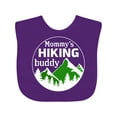 thumbnail image 1 of Inktastic Mommy's Hiking Buddy with Mountains and Trees Boys or Girls Baby Bib, 1 of 4