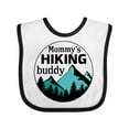 thumbnail image 1 of Inktastic Mommy's Hiking Buddy with Mountains and Trees Boys or Girls Baby Bib, 1 of 4