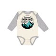 thumbnail image 1 of Inktastic Mommy's Hiking Buddy with Mountains and Trees Boys or Girls Long Sleeve Baby Bodysuit, 1 of 5