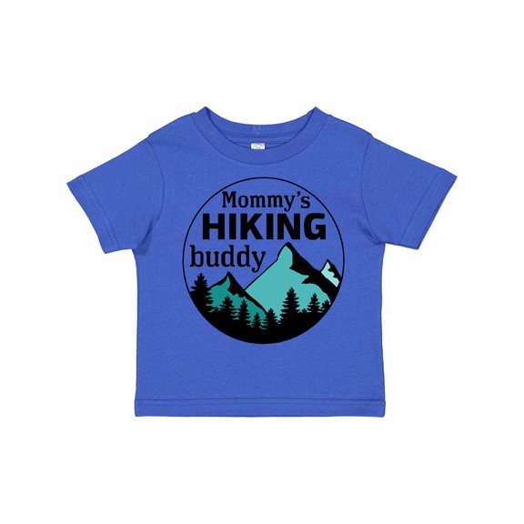 Inktastic Mommy's Hiking Buddy with Mountains and Trees Boys or Girls Toddler T-Shirt