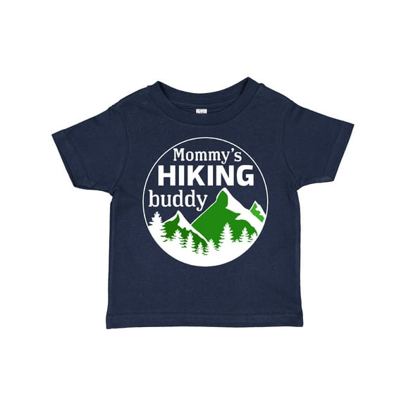 Inktastic Mommy's Hiking Buddy with Mountains and Trees Boys or Girls Toddler T-Shirt