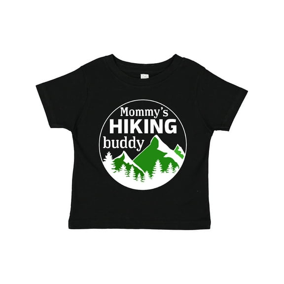Inktastic Mommy's Hiking Buddy with Mountains and Trees Boys or Girls Toddler T-Shirt