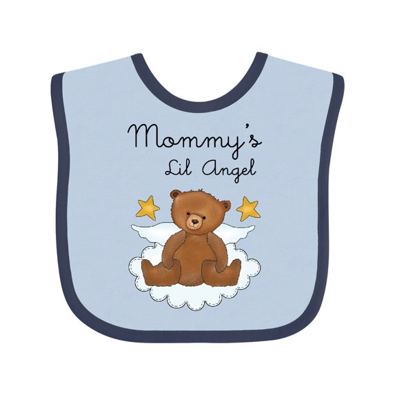 Inktastic Mommy's Lil Angel Boys or Girls Baby Bib