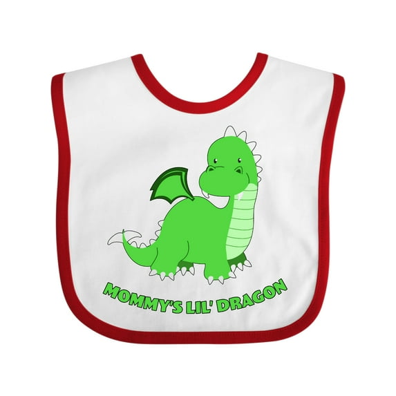 Inktastic Mommy's Lil' Dragon Boys or Girls Baby Bib