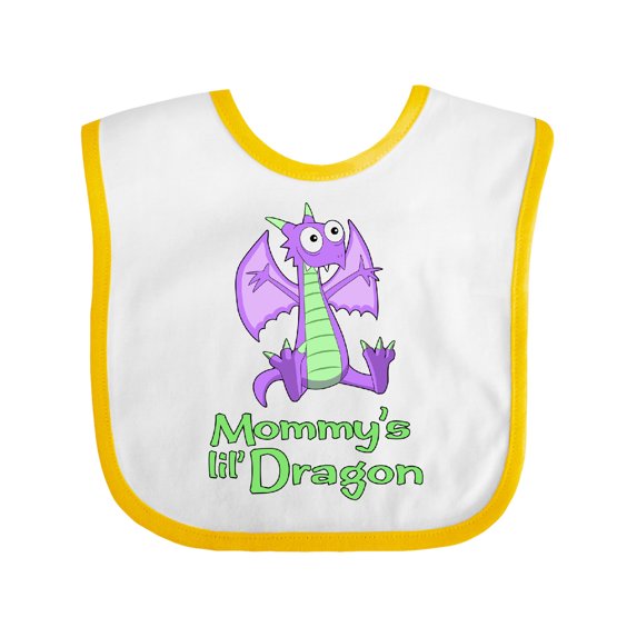 Inktastic Mommy's Lil' Dragon Boys or Girls Baby Bib