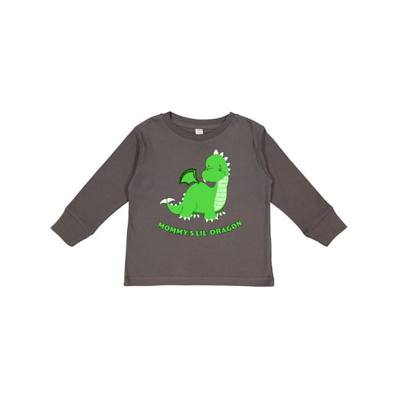 Inktastic Mommy's Lil' Dragon Boys or Girls Long Sleeve Toddler T-Shirt