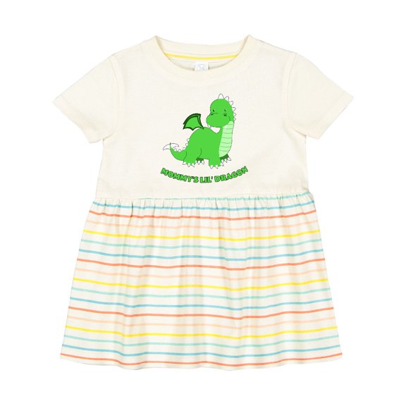 Inktastic Mommy's Lil' Dragon Girls Baby Dress