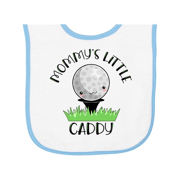 Inktastic Mommy's Little Caddy Cute Golf Ball Baby Terry Cloth Bib