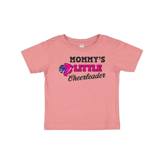 Inktastic Mommy's Little Cheerleader with Megaphone and Pom Poms Girls Baby T-Shirt