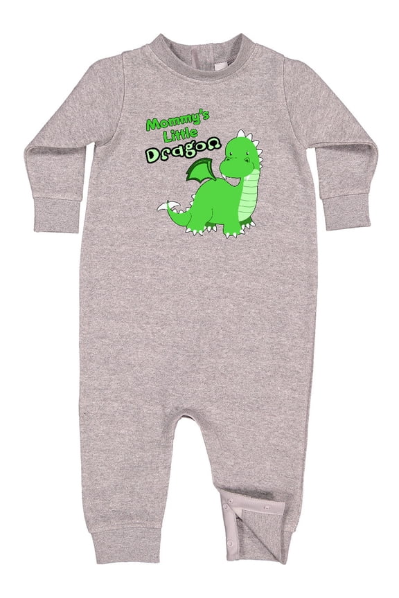 Mommy's Little Dragon Baby Fleece Romper