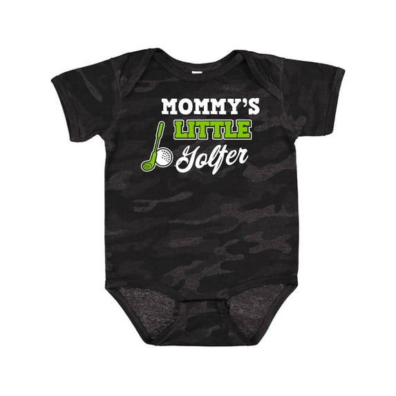 Inktastic Mommy's Little Golfer with Golf Club and Ball Boys or Girls Baby Bodysuit