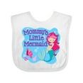 thumbnail image 1 of Inktastic Mommy's Little Mermaid Girls Baby Bib, 1 of 4