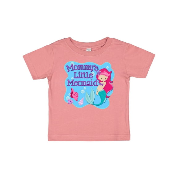 Inktastic Mommy's Little Mermaid Girls Baby T-Shirt