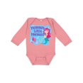 thumbnail image 1 of Inktastic Mommy's Little Mermaid Girls Long Sleeve Baby Bodysuit, 1 of 5