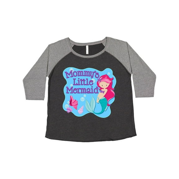 Inktastic Mommy's Little Mermaid Women's Plus Size T-Shirt