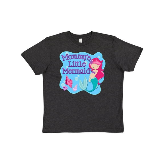Inktastic Mommy's Little Mermaid Youth T-Shirt
