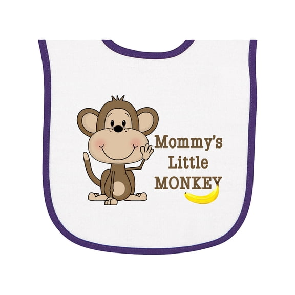 Inktastic Mommy's Little Monkey Baby Terry Cloth Bib