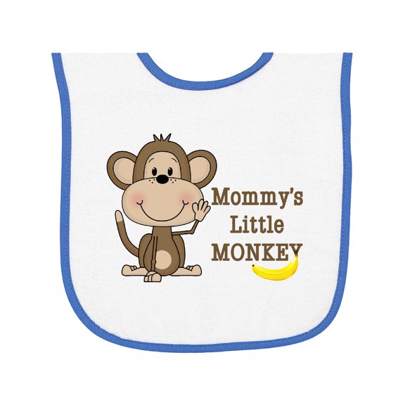 Inktastic Mommy's Little Monkey Baby Terry Cloth Bib