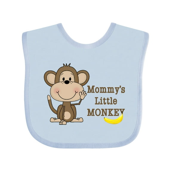 Inktastic Mommy's Little Monkey Boys or Girls Baby Bib