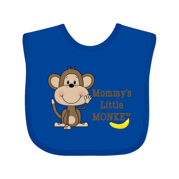 Inktastic Mommy's Little Monkey Boys or Girls Baby Bib