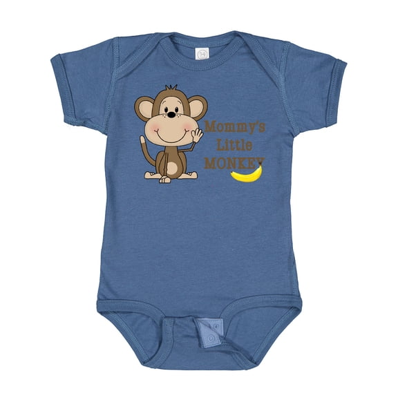Inktastic Mommy's Little Monkey Boys or Girls Baby Bodysuit