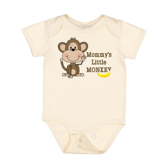 Inktastic Mommy's Little Monkey Boys or Girls Baby Bodysuit