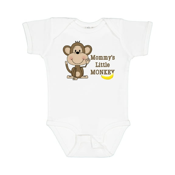 Inktastic Mommy's Little Monkey Boys or Girls Baby Bodysuit