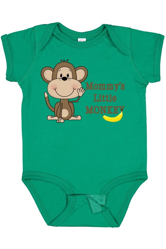 Mommy's Little Monkey Boys or Girls Baby Bodysuit