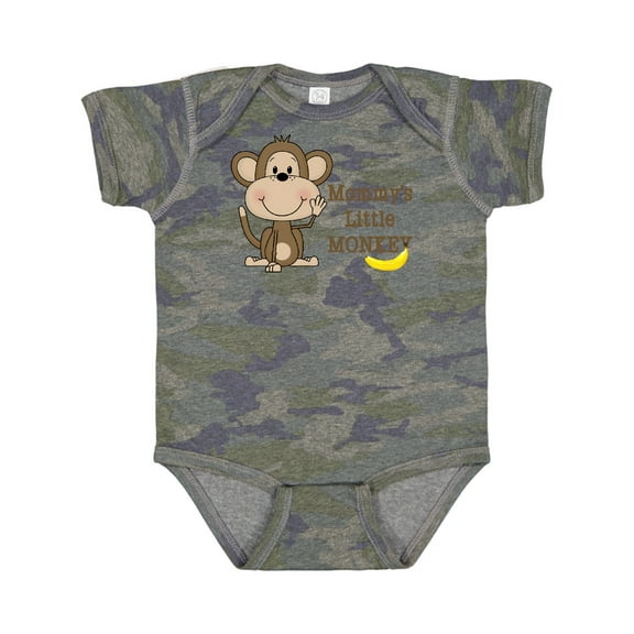 Inktastic Mommy's Little Monkey Boys or Girls Baby Bodysuit