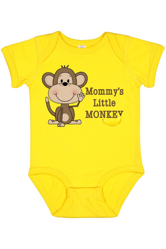Mommy's Little Monkey Boys or Girls Baby Bodysuit