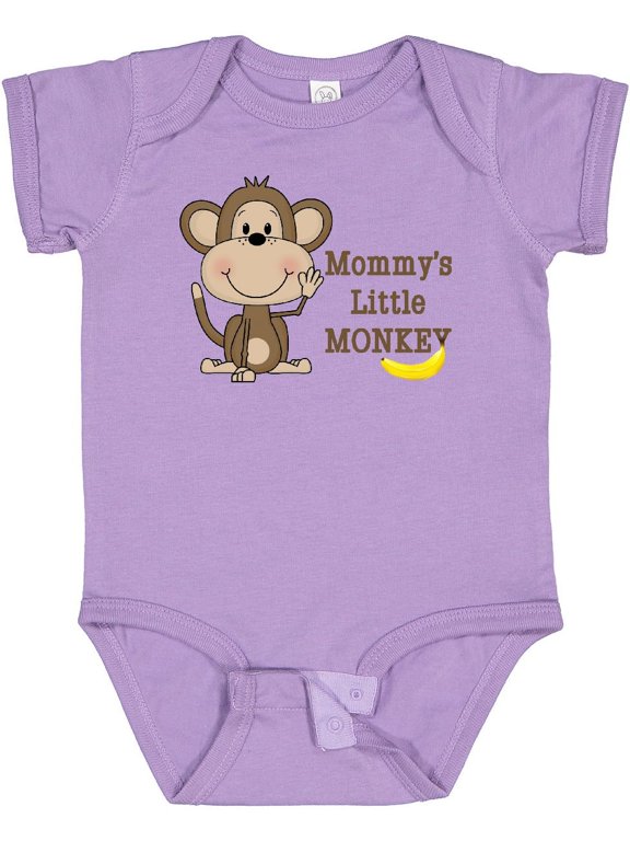 Mommy's Little Monkey Boys or Girls Baby Bodysuit